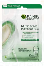 GARNIER Skin Naturals Textil Maszk Nutribomb Almond 28 g Kép